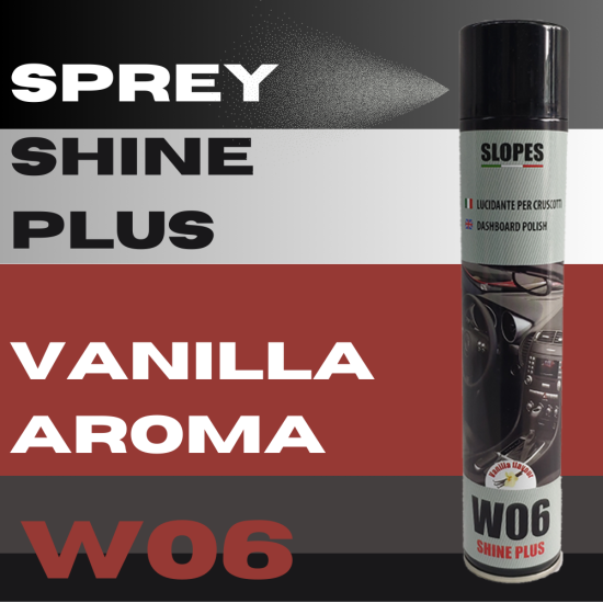 Slopes W06 Shine Plus Torpido Parlatıcı Sprey Vanilya 500ml.