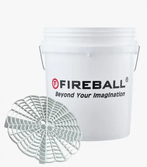 Fireball Bucket Yıkama Kovası + Grit Guard (BEYAZ)